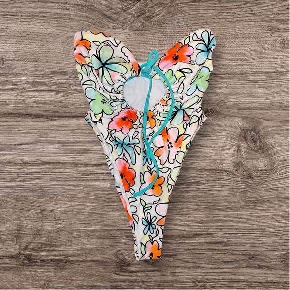 Princess PollyColorful Floral Swimsuit - Picture 1 of 2